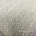 Tissu de broderie blanc -027